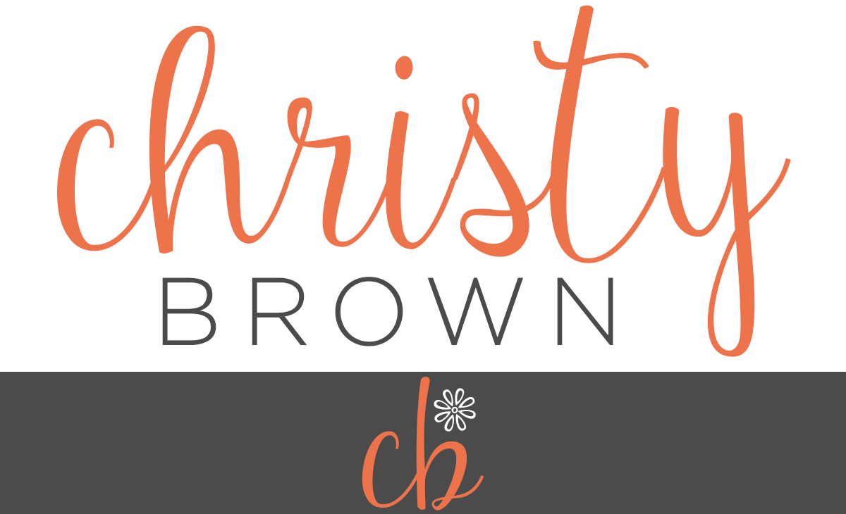 Christy Brown Nameplate and Logo
